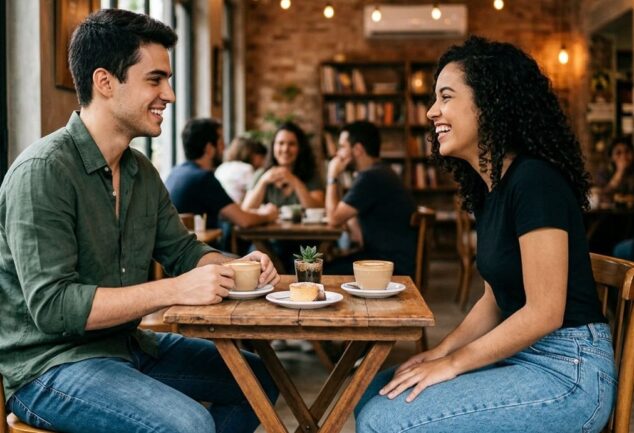 encontro com uma mulher